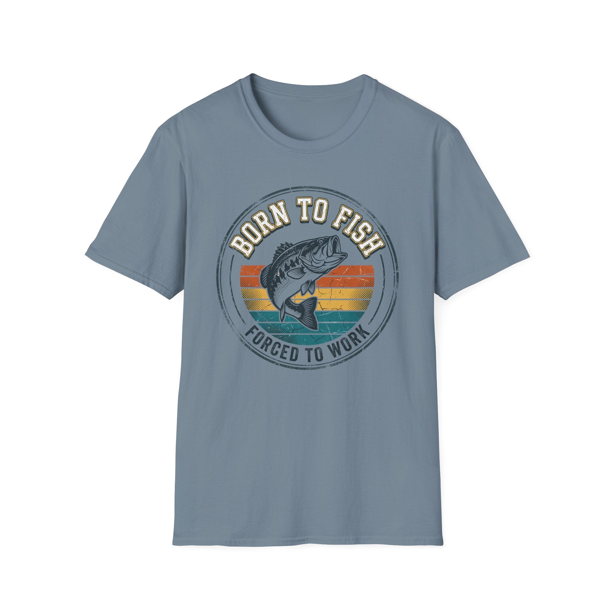 Born to Fish Retro Badge T-Shirt
