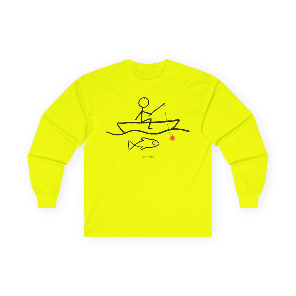 Just Vibing Fishing Long Sleeve T-Shirt