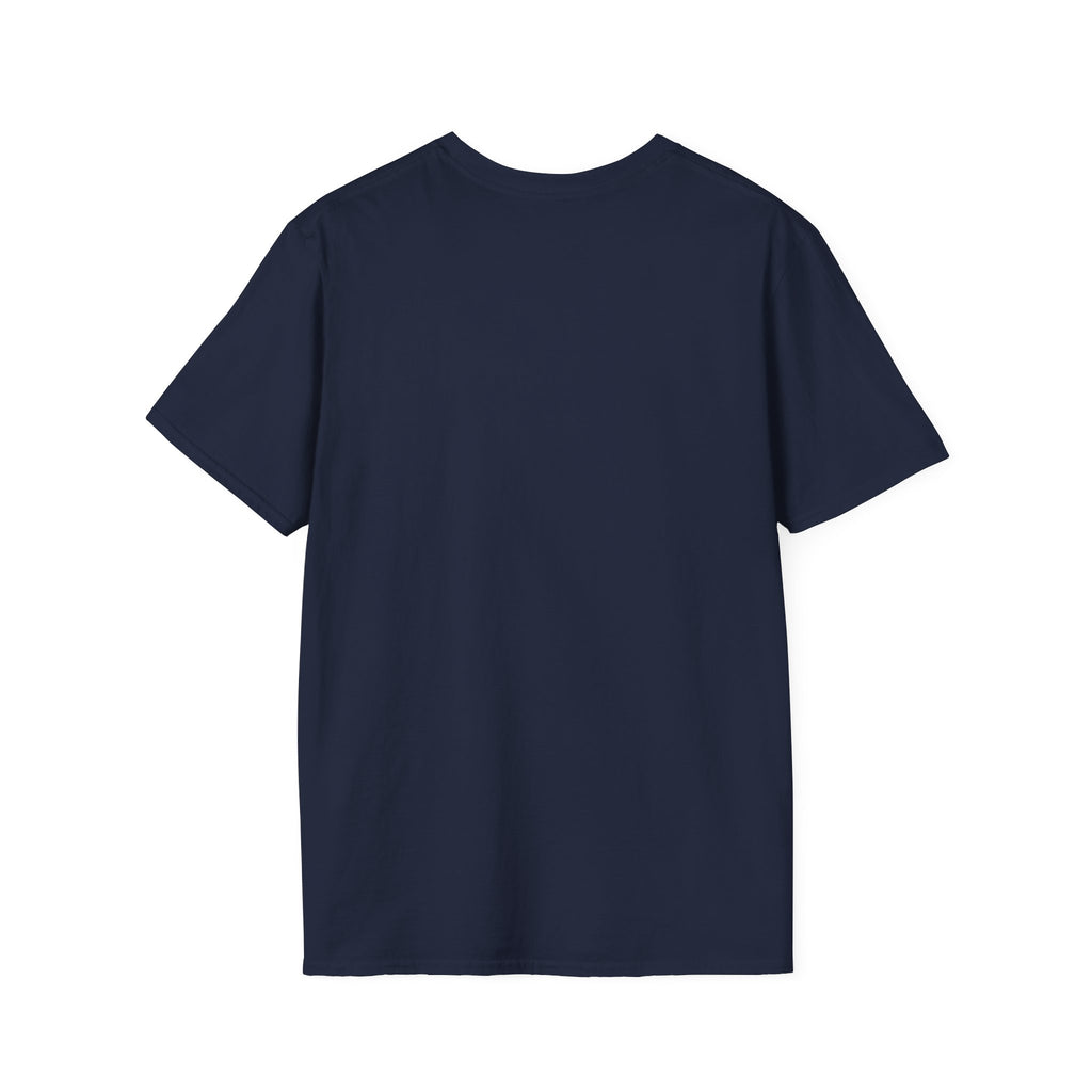 Fishing Buddy funny fishing t-shirt with net and bass — Fishing Buddy Funny Fishing T-Shirt detail view in Metro Blue | River Giants Club