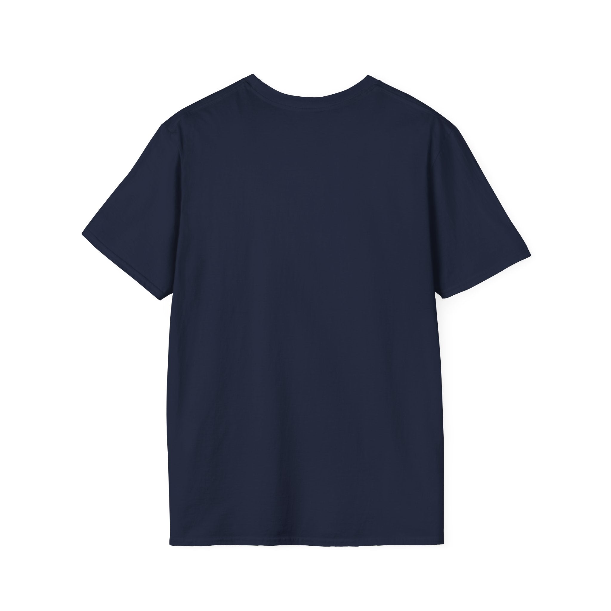 Fishing Buddy funny fishing t-shirt with net and bass — Fishing Buddy Funny Fishing T-Shirt detail view in Metro Blue | River Giants Club