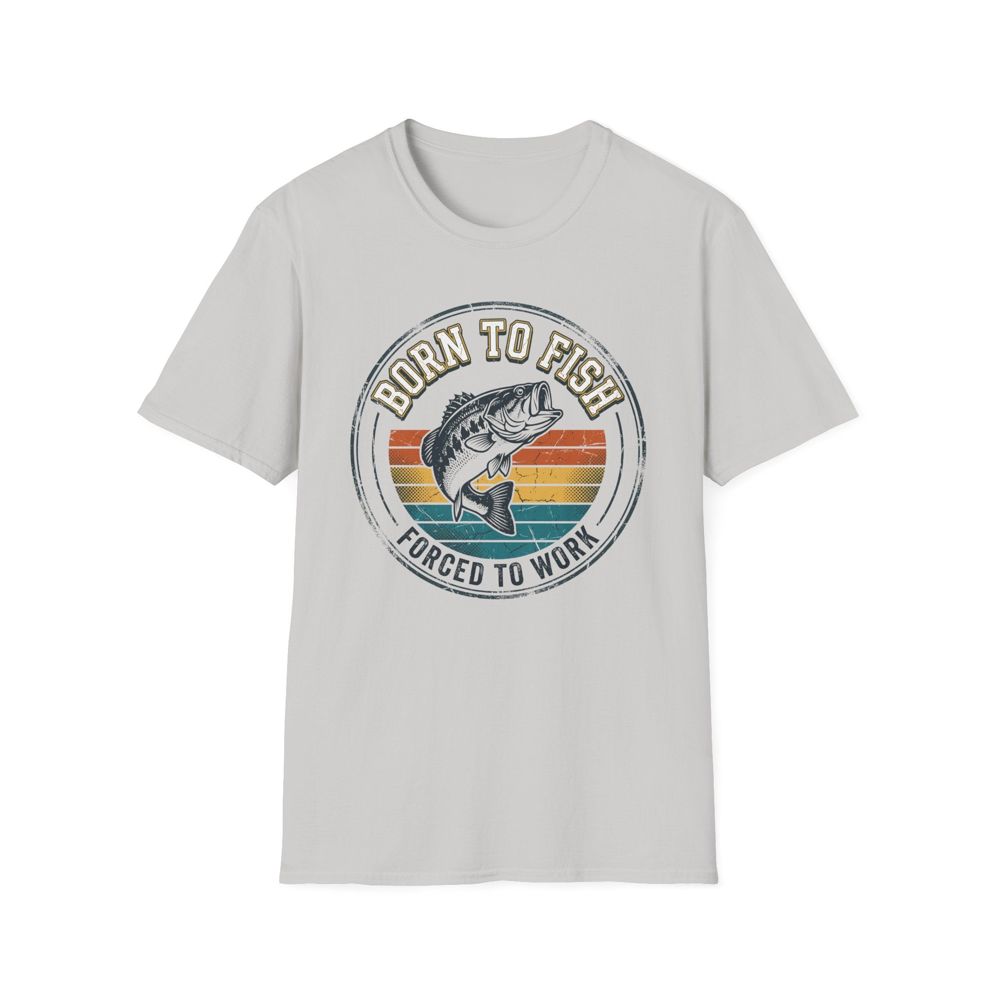 Born to Fish Retro Badge T-Shirt