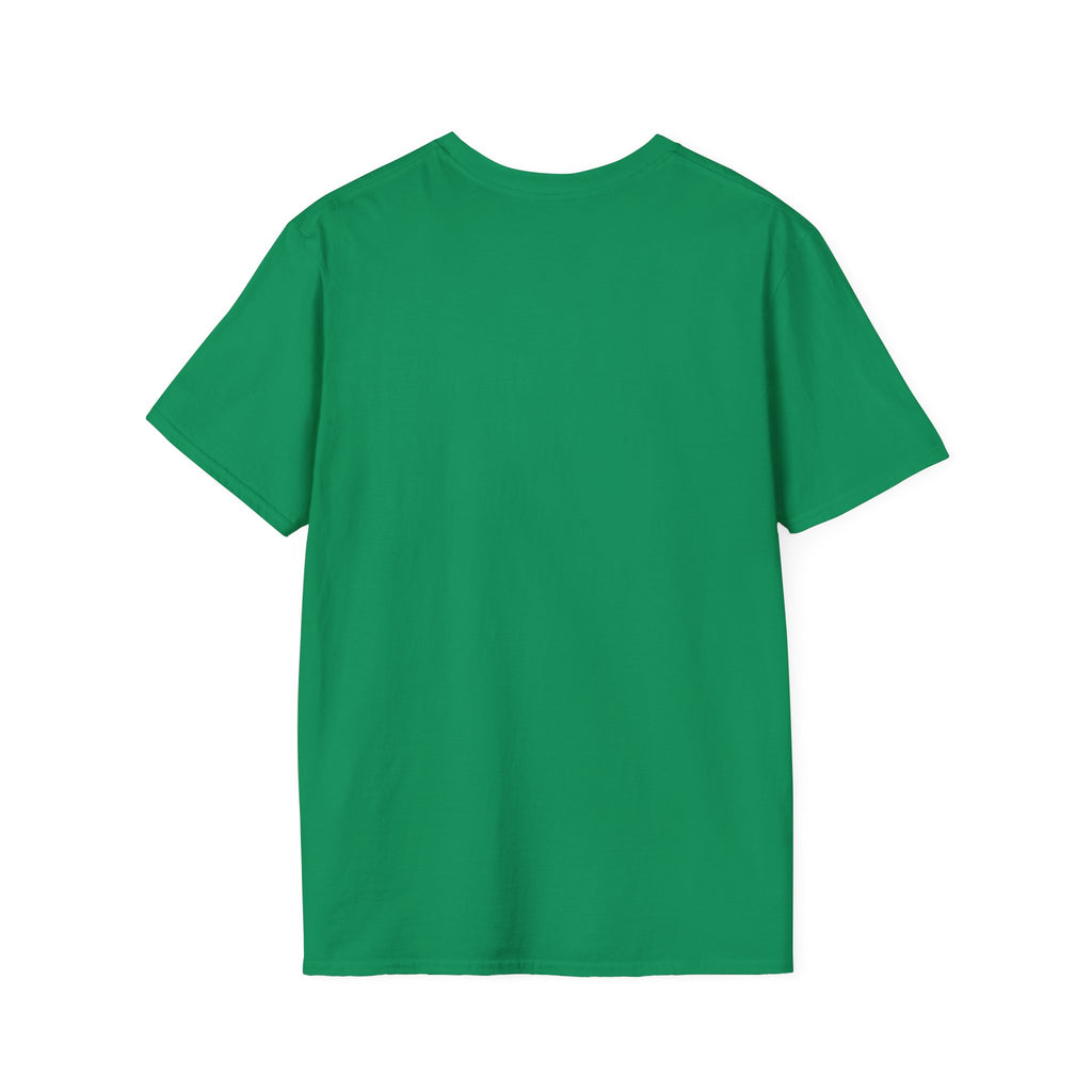 Fishing Buddy funny fishing t-shirt with net and bass — Fishing Buddy Funny Fishing T-Shirt back view in Military Green | River Giants Club