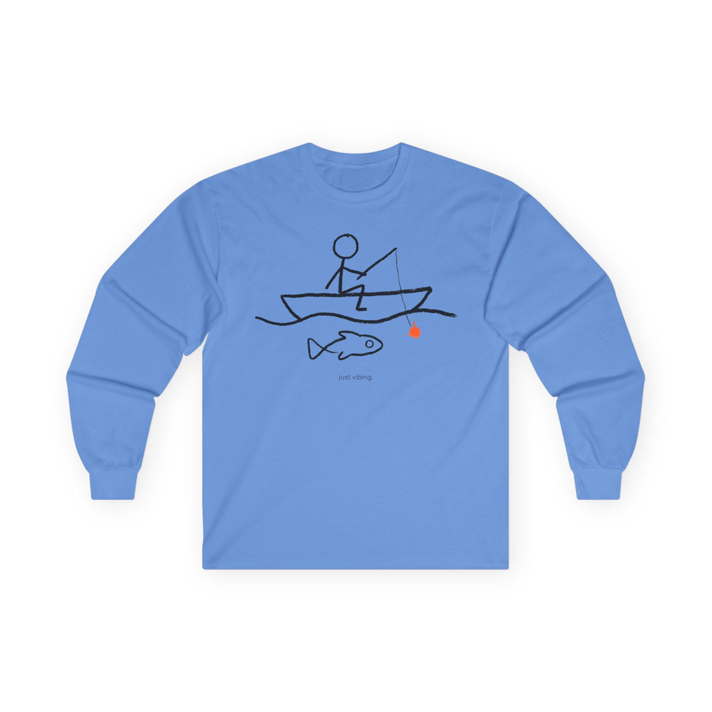 Just Vibing Fishing Long Sleeve T-Shirt