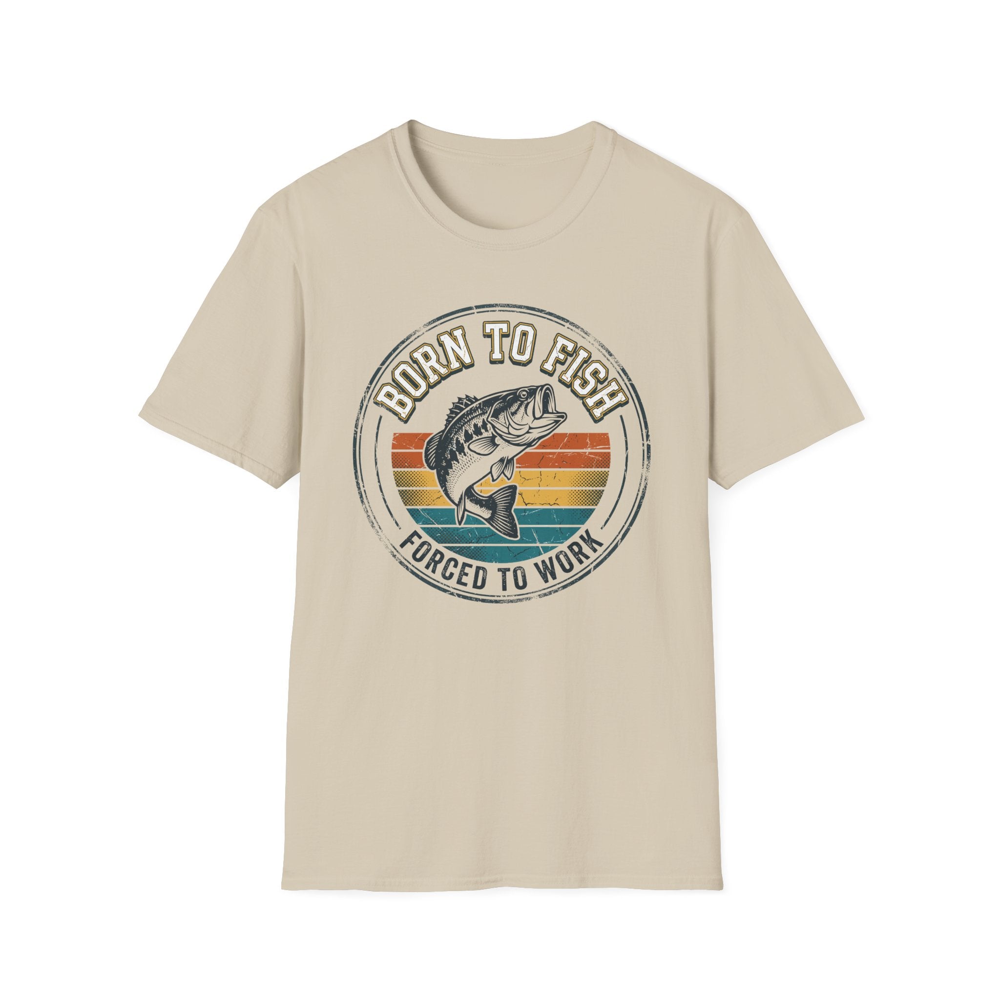 Born to Fish Retro Badge T-Shirt