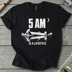 5AM Lifestyle T-Shirt in Black | River Giants Club
