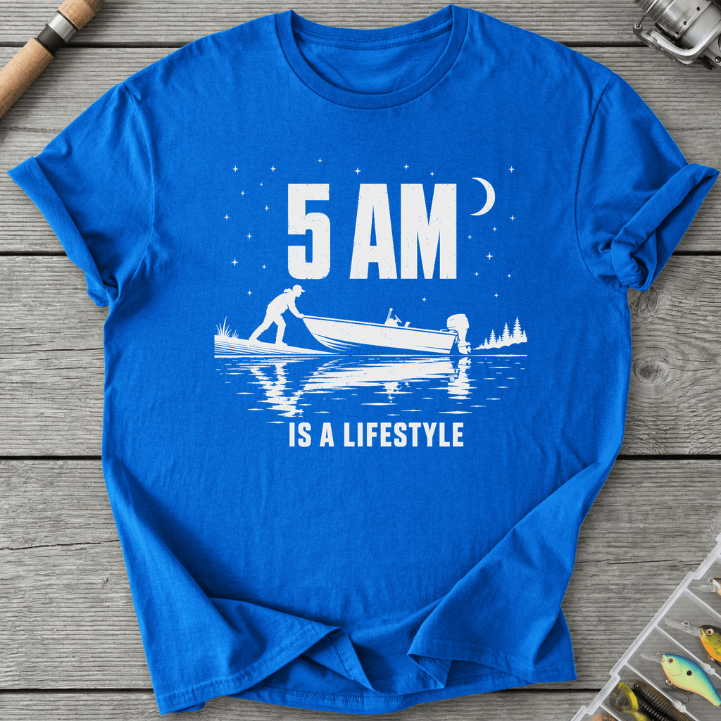5AM Lifestyle T-Shirt in Royal | River Giants Club