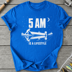 5AM Lifestyle T-Shirt in Royal | River Giants Club