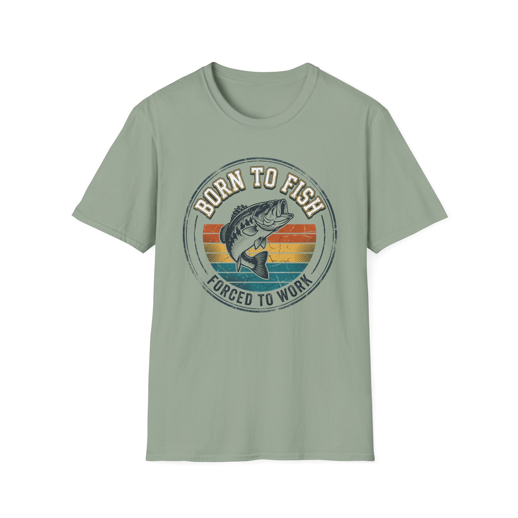 Born to Fish Retro Badge T-Shirt