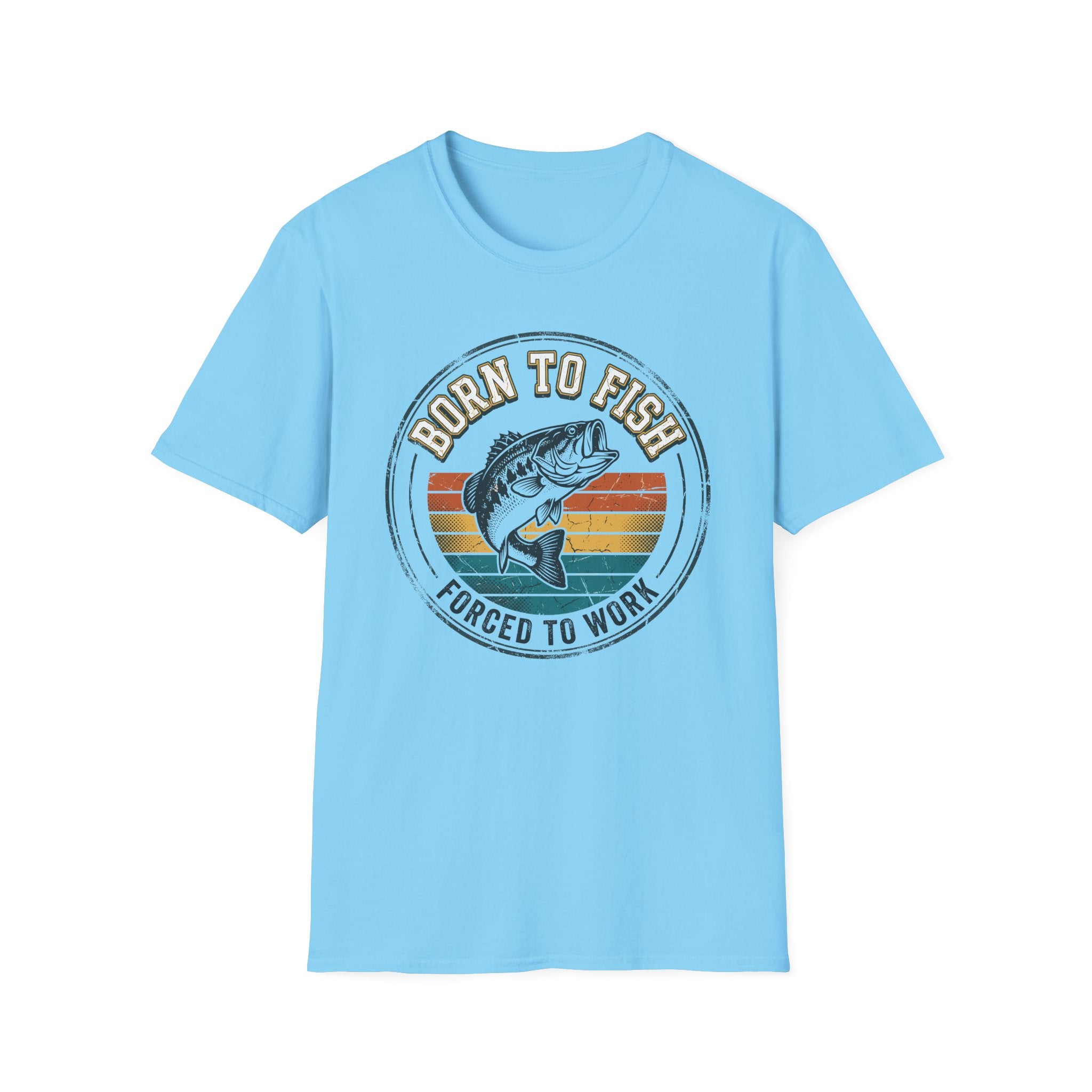Born to Fish Retro Badge T-Shirt