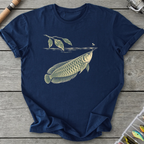 Amazon Arowana on the Rise T-Shirt in Navy | River Giants Club