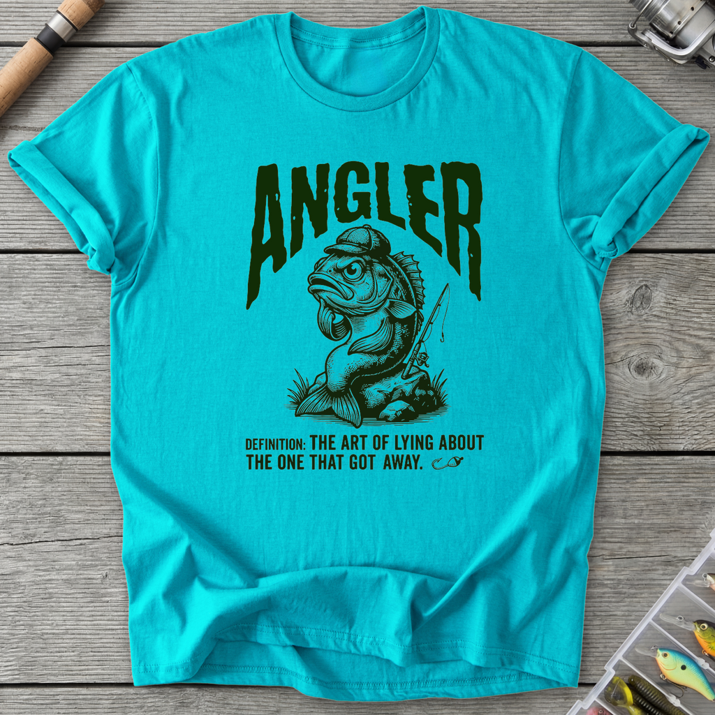 Angler The Art Of Lying T-Shirt in Tropical Blue | River Giants Club