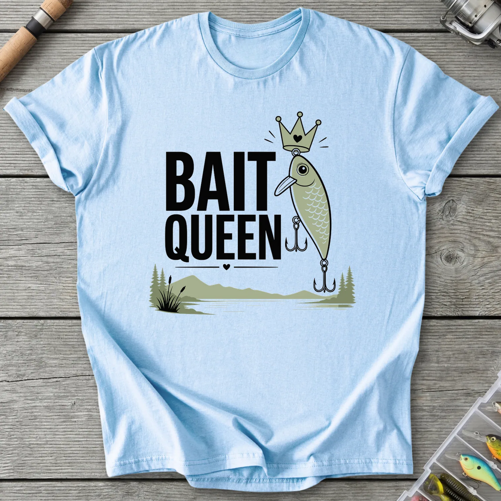 Bait Queen T-Shirt in Light Blue | River Giants Club