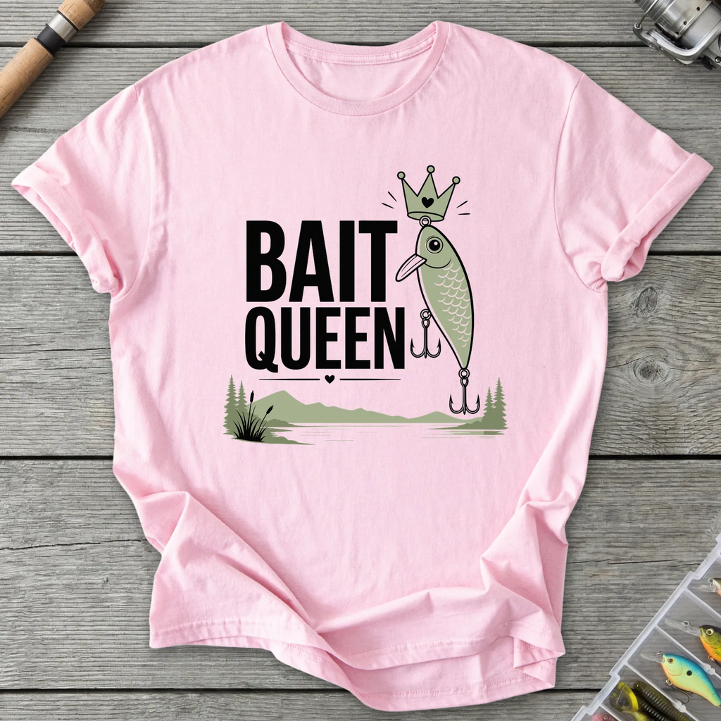 Bait Queen T-Shirt in Light Pink | River Giants Club
