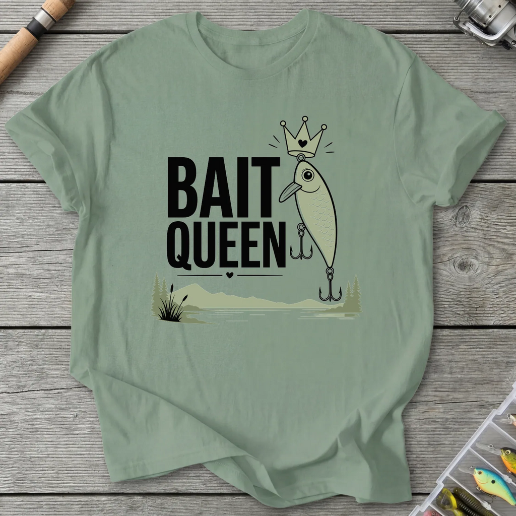 Bait Queen T-Shirt in Sage | River Giants Club