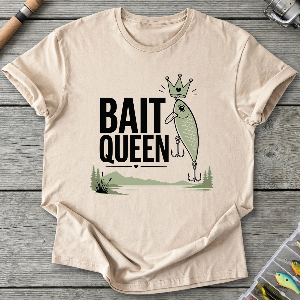 Bait Queen T-Shirt in Sand | River Giants Club