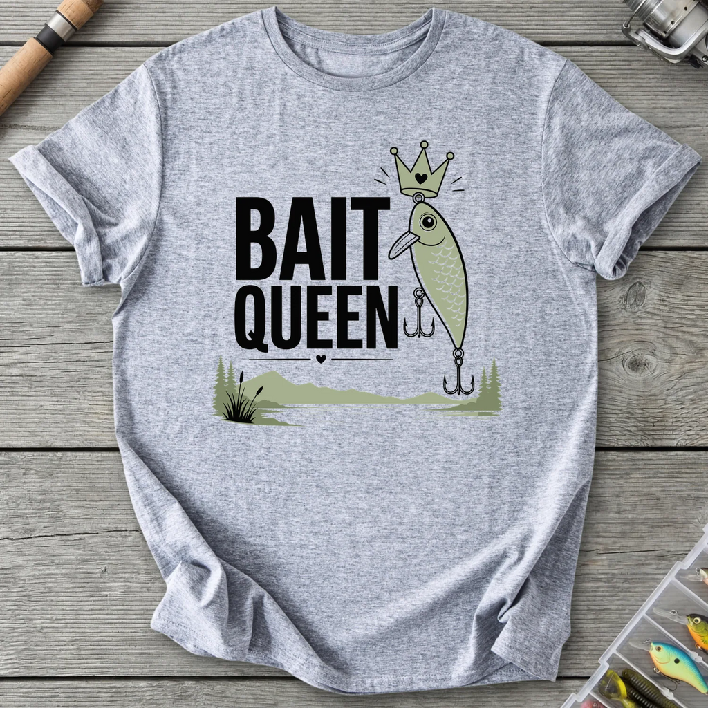Bait Queen T-Shirt in Sport Grey | River Giants Club
