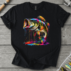 Bass Ink Drip T-Shirt in Black | River Giants Club