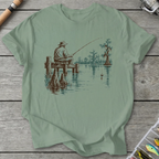 Bayou Dockside Fishing T-Shirt in Sage | River Giants Club