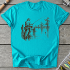 Bayou Dockside Fishing T-Shirt in Tropical Blue | River Giants Club