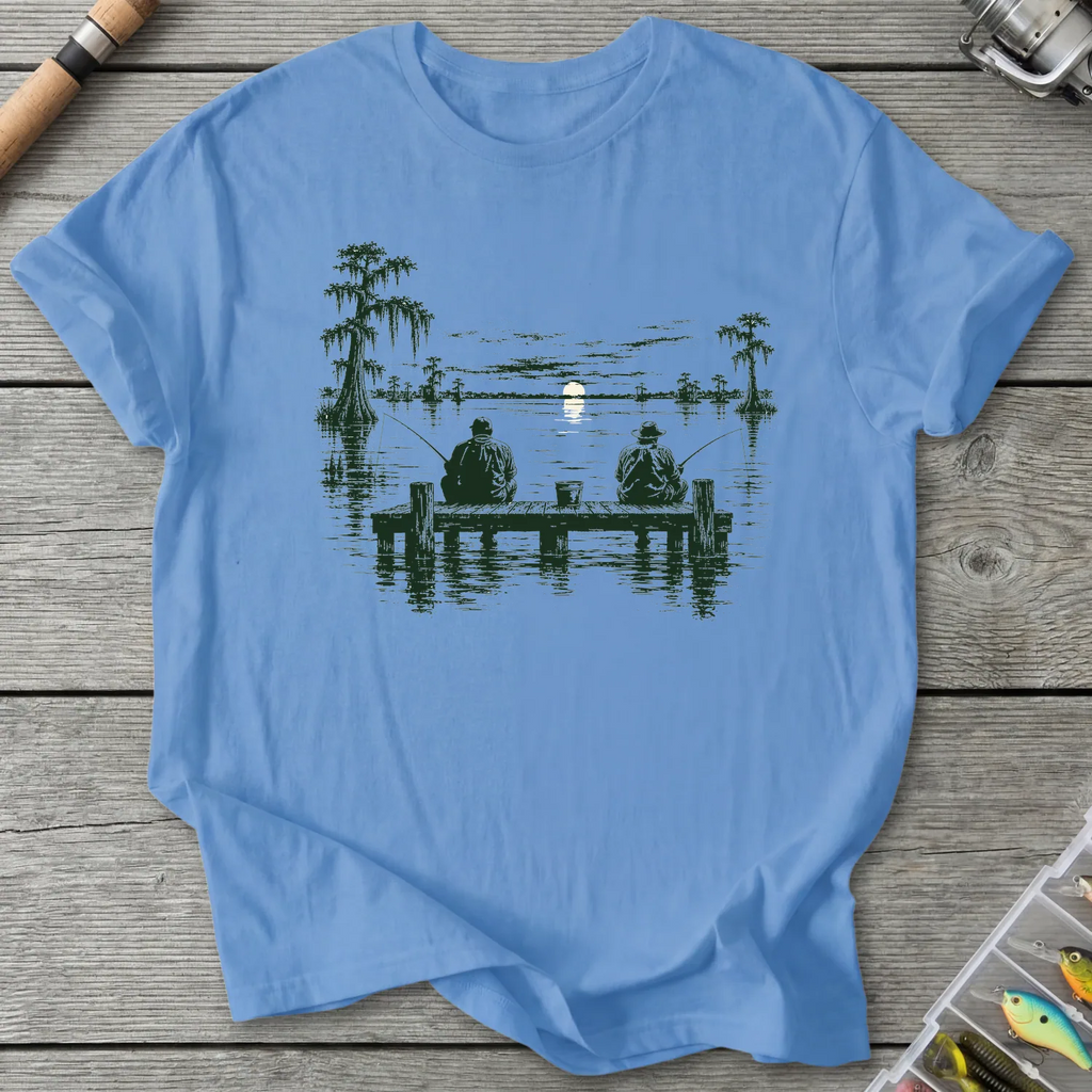 Bayou Fishing Buddies T-Shirt in Carolina Blue | River Giants Club