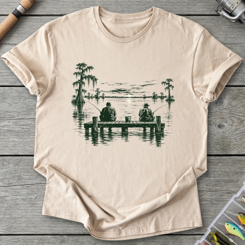 Bayou Fishing Buddies T-Shirt in Sand | River Giants Club