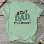 Best Dad By A Long Cast T-Shirt in Mint Green | River Giants Club