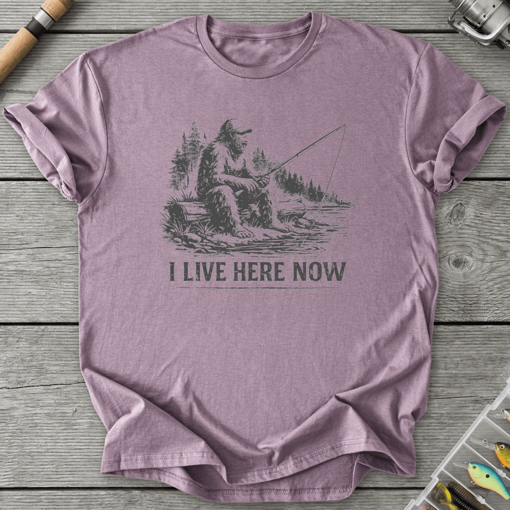 Bigfoot Live Here Fishing T-Shirt in Paragon | River Giants Club