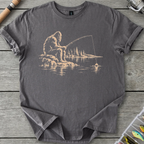 Bigfoot Watches the Bobber T-Shirt in Charcoal | River Giants Club