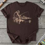 Bigfoot Watches the Bobber T-Shirt in Dark Chocolate | River Giants Club