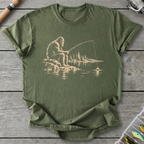 Bigfoot Watches the Bobber T-Shirt in Military Green | River Giants Club