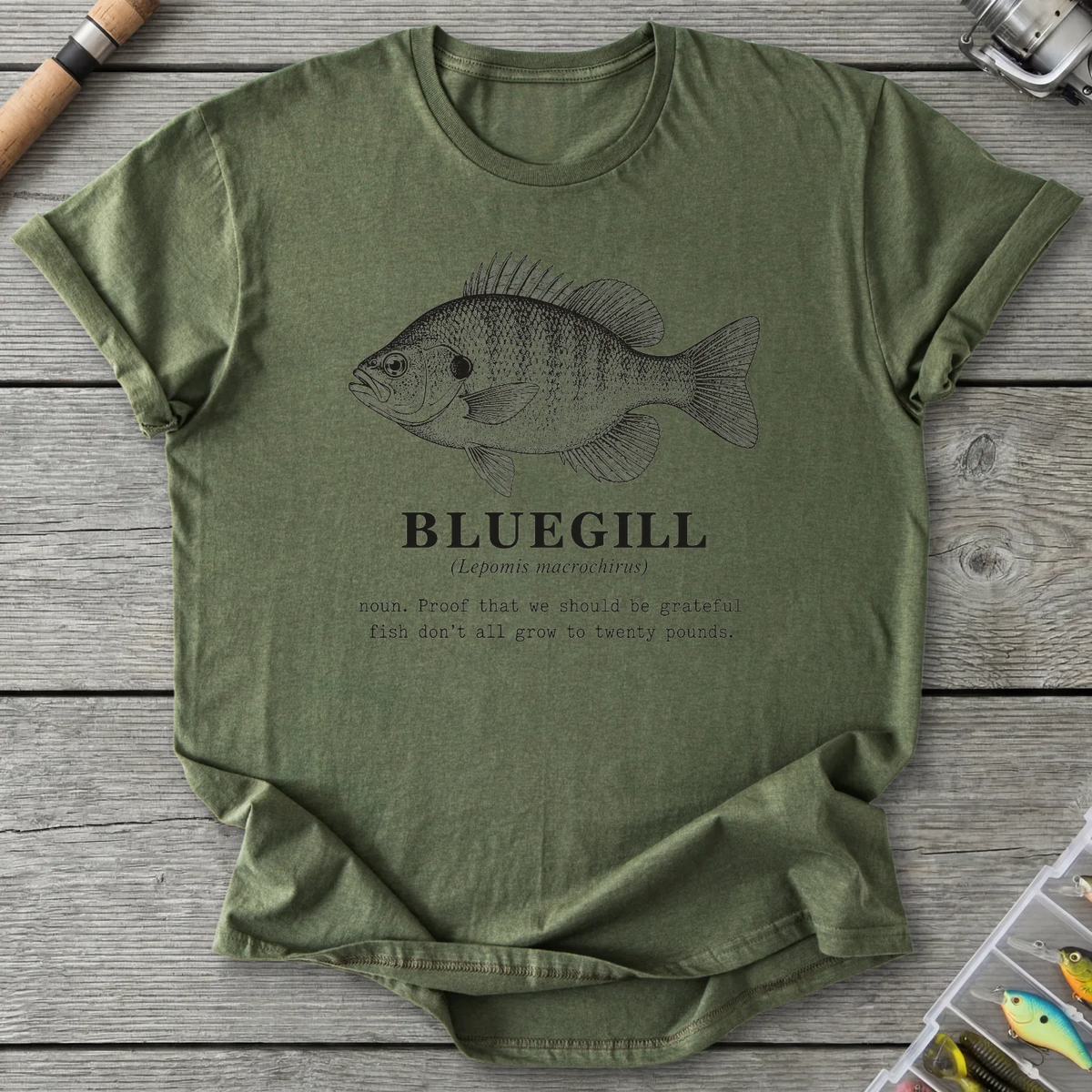 BLUEGILL Definition T-Shirt in Military Green | River Giants Club