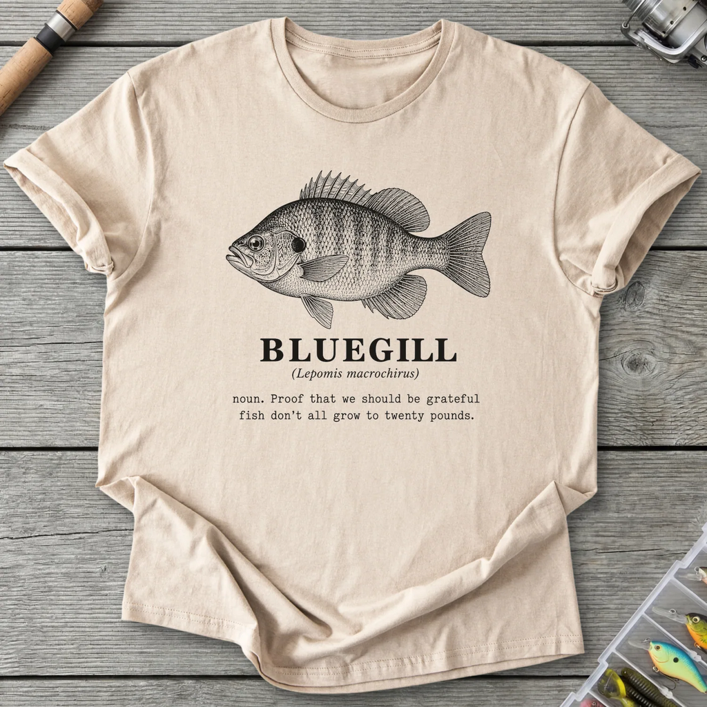 BLUEGILL Definition T-Shirt in Sand | River Giants Club