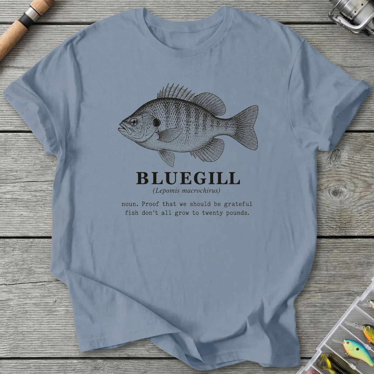 BLUEGILL Definition T-Shirt in Stone Blue | River Giants Club
