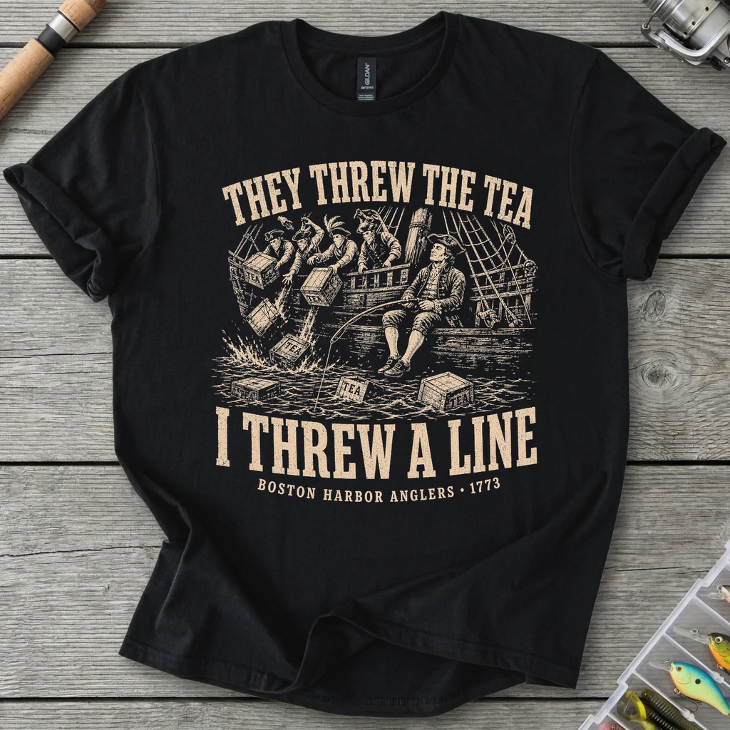 Boston Harbor Anglers T-Shirt in Black | River Giants Club