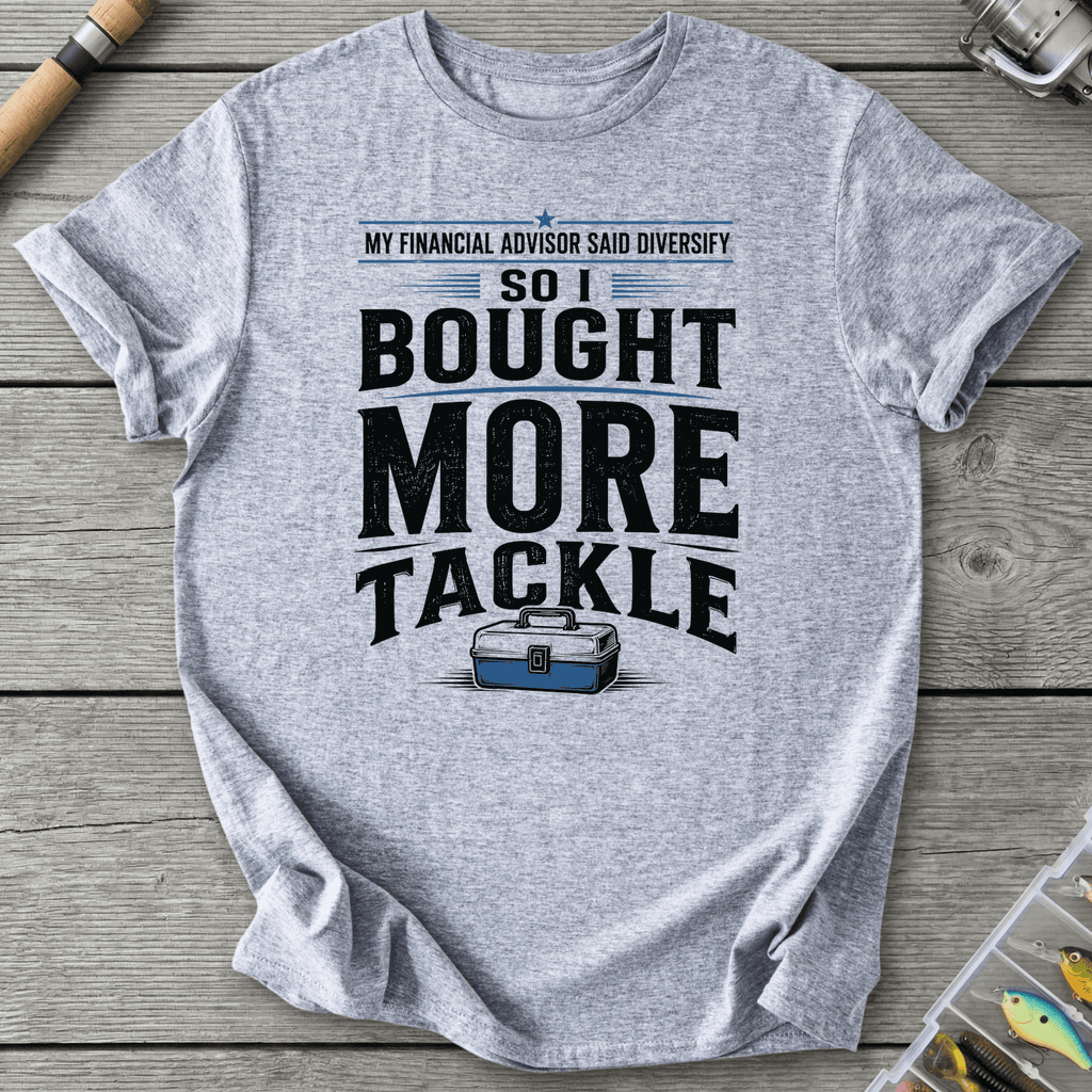 Bought More Tackle T-Shirt in Sport Grey | River Giants Club