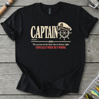 CAPTAIN Definition T-Shirt in Black | River Giants Club