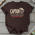 CAPTAIN Definition T-Shirt in Dark Chocolate | River Giants Club
