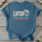 CAPTAIN Definition T-Shirt in Indigo Blue | River Giants Club