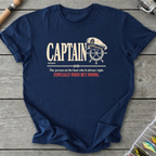 CAPTAIN Definition T-Shirt in Navy | River Giants Club