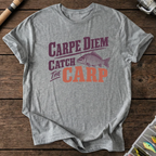 Carpe Diem Catch The Carp T-Shirt in Graphite Heather | River Giants Club
