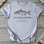 CHANNEL CATFISH Definition T-Shirt in Sport Grey | River Giants Club