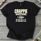 Crappie Happens T-Shirt in Black | River Giants Club