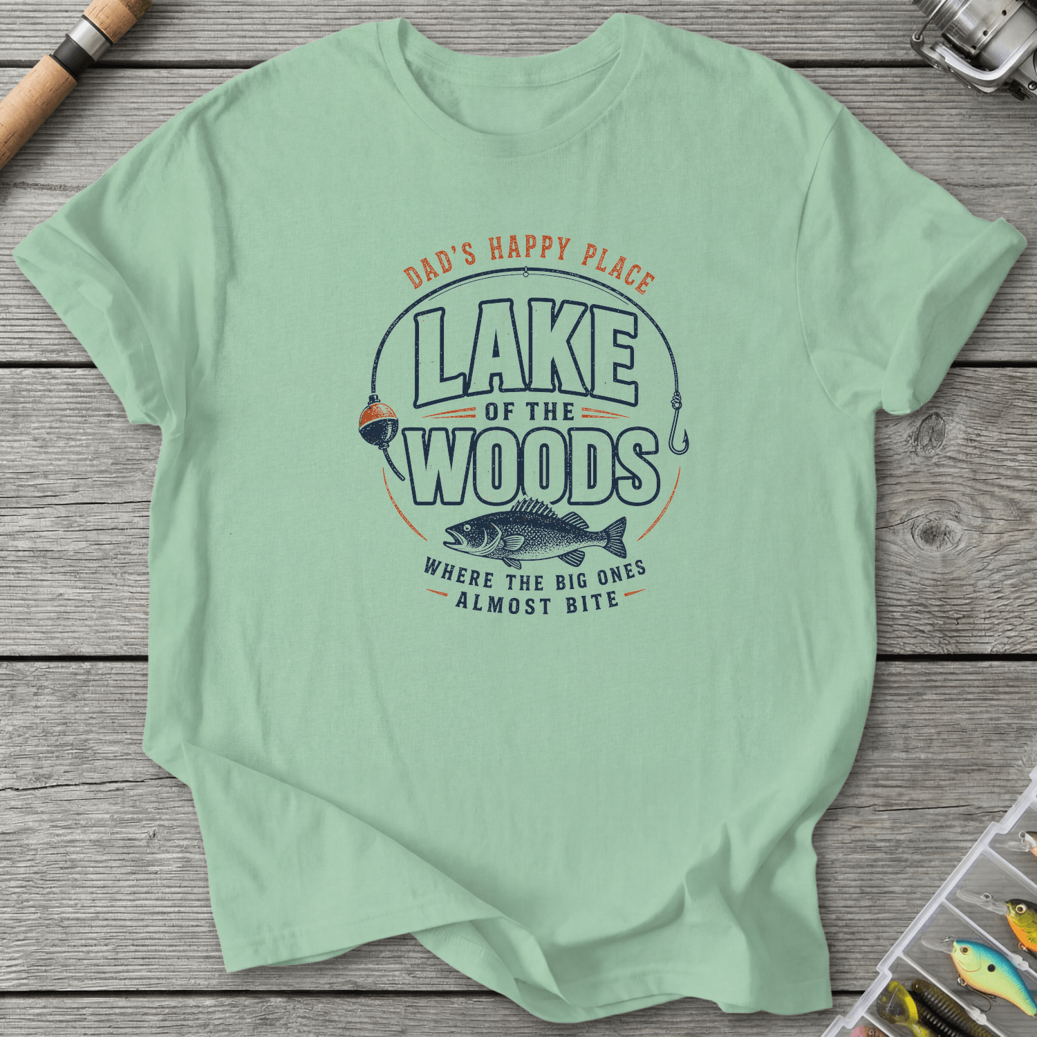 Dad Happy Place T-Shirt in Mint Green | River Giants Club