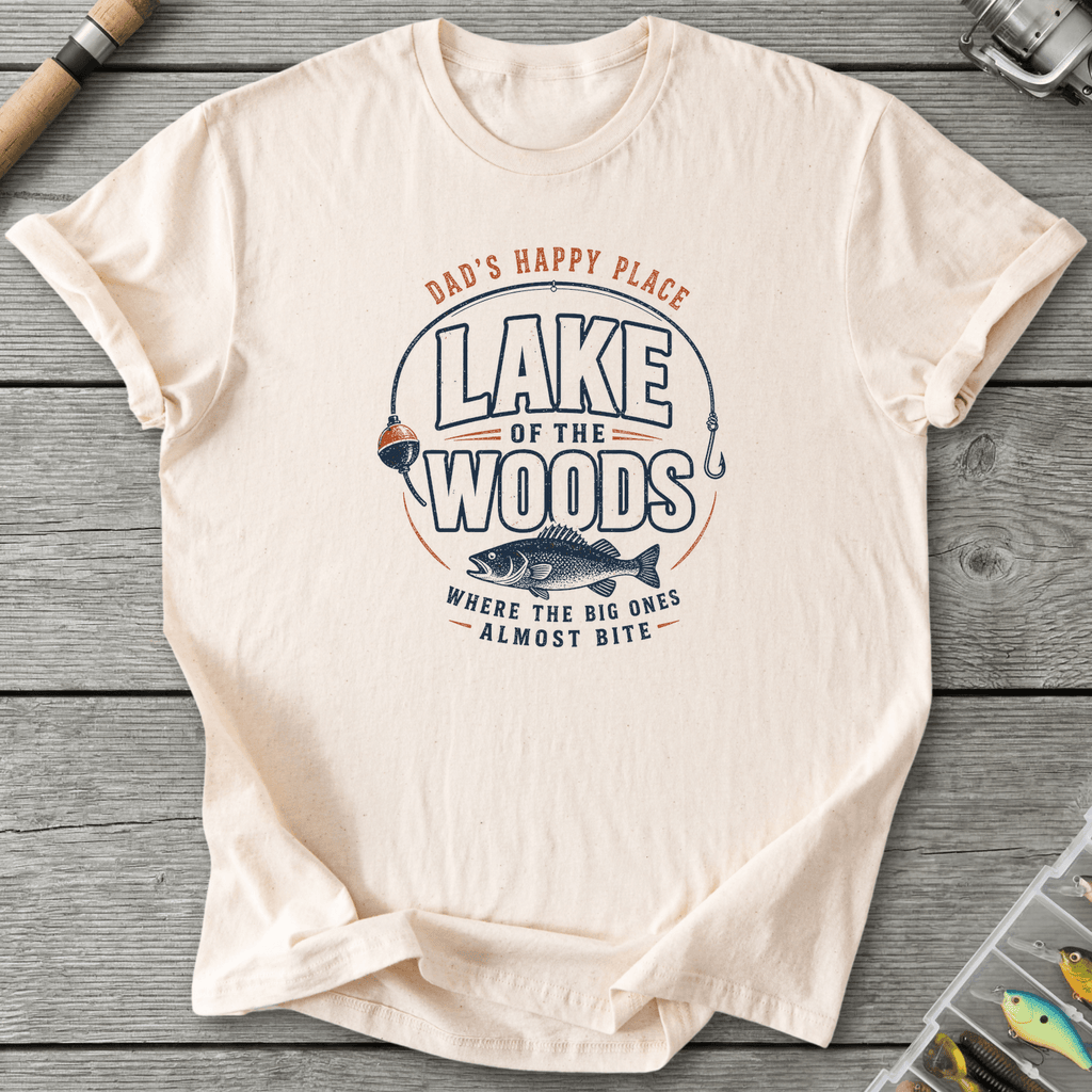 Dad Happy Place T-Shirt in Natural | River Giants Club