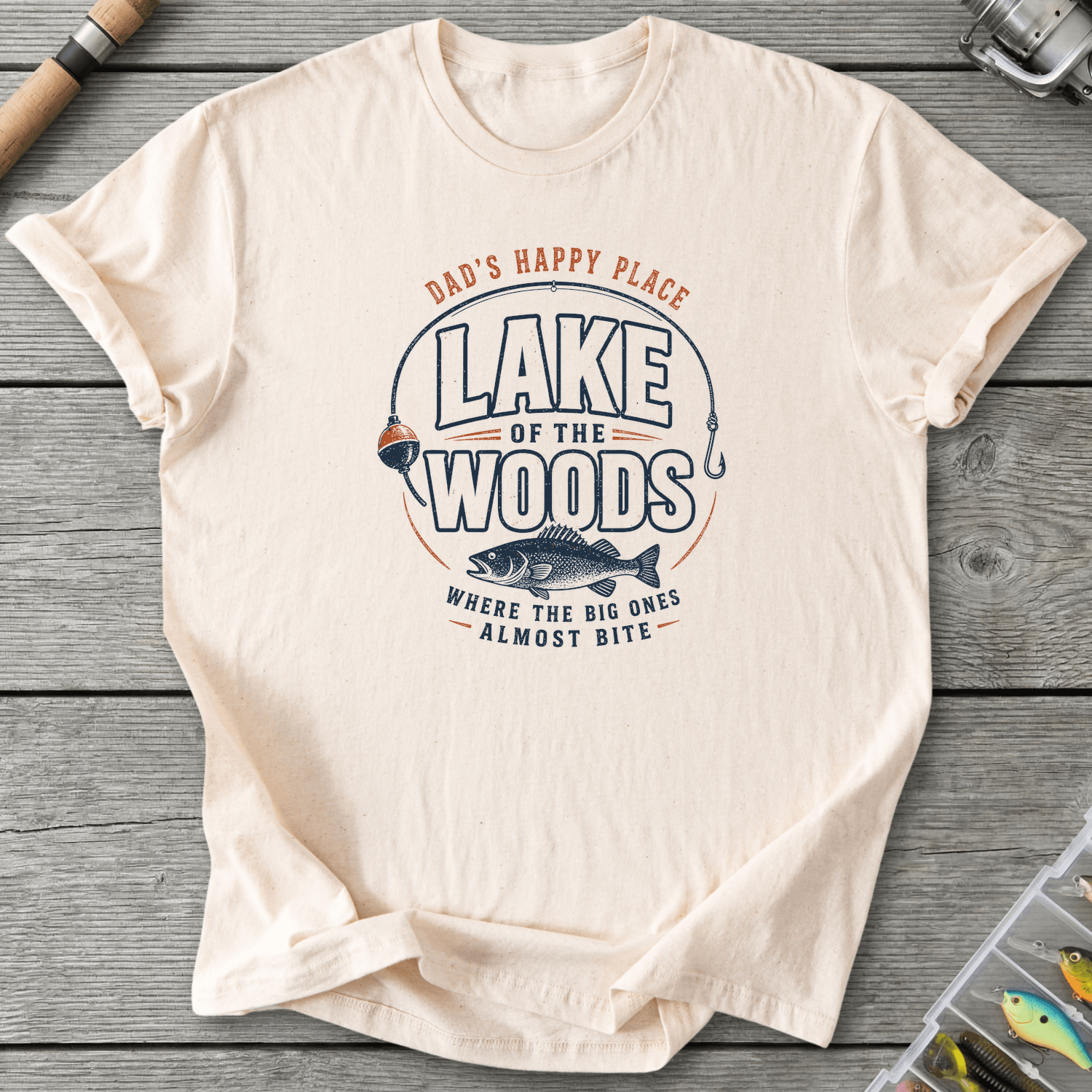 Dad Happy Place T-Shirt in Natural | River Giants Club