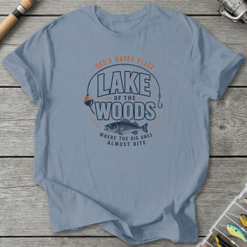 Dad Happy Place T-Shirt in Stone Blue | River Giants Club