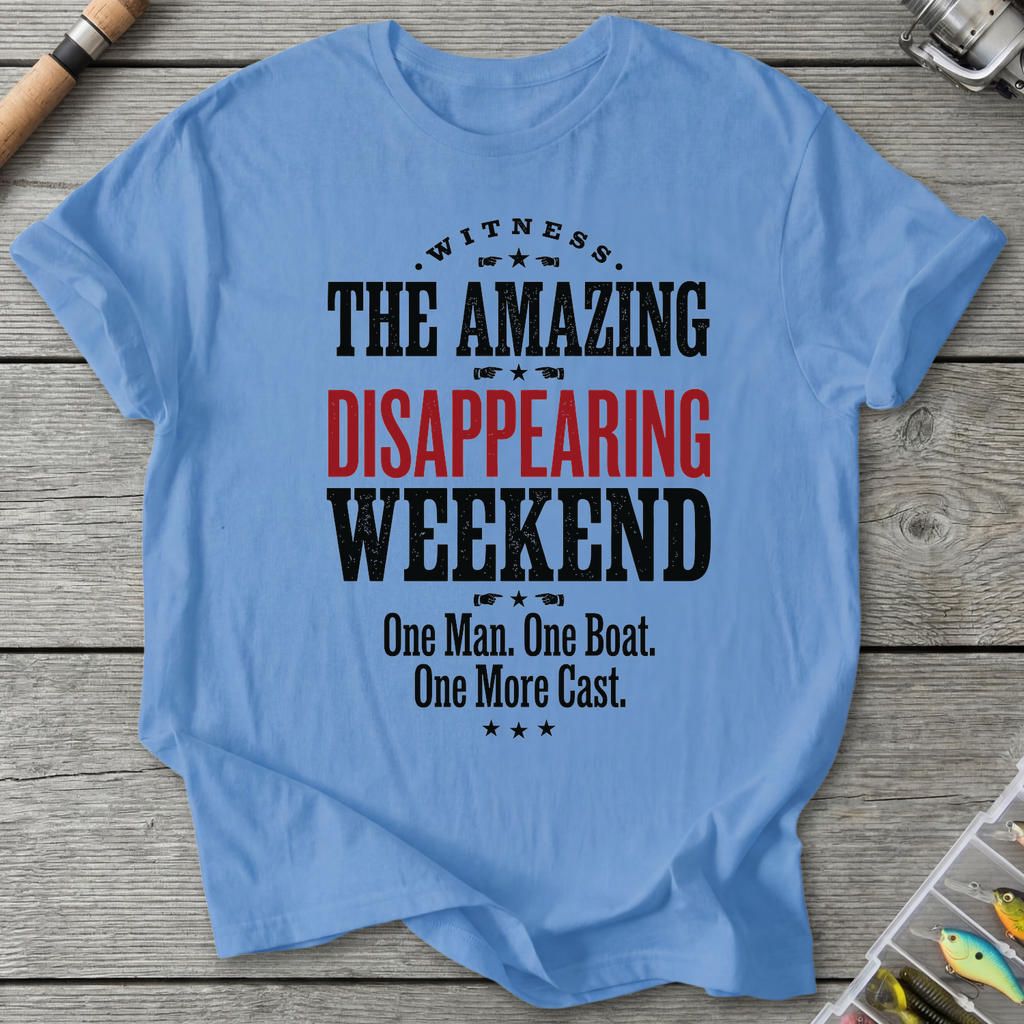 Disappearing Weekend One More Cast T-Shirt in Carolina Blue | River Giants Club