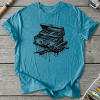 Drip Fishing Gear T-Shirt in Heather Galapagos Blue | River Giants Club