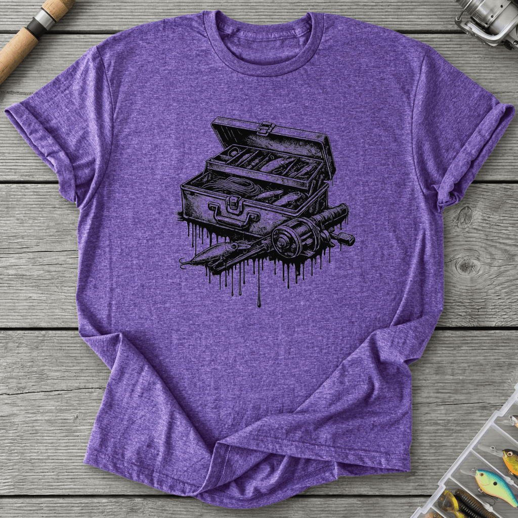 Drip Fishing Gear T-Shirt in Heather Purple | River Giants Club