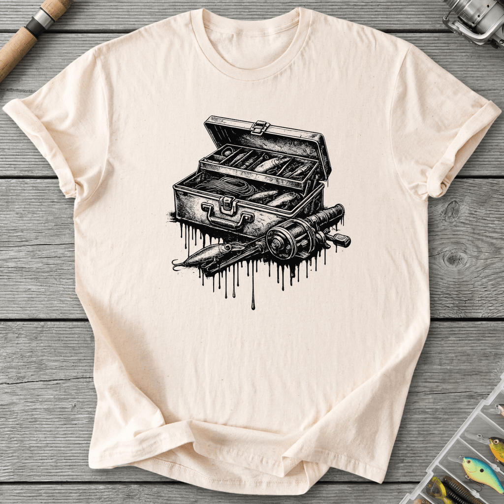 Drip Fishing Gear T-Shirt in Natural | River Giants Club